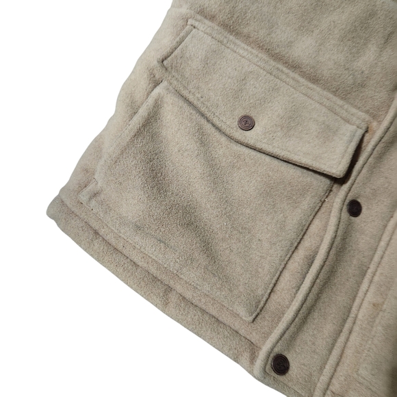 Lifted Research Group Vest Mens XL Wool Blend Snap Brown Blue LRG - Picture 6 of 11